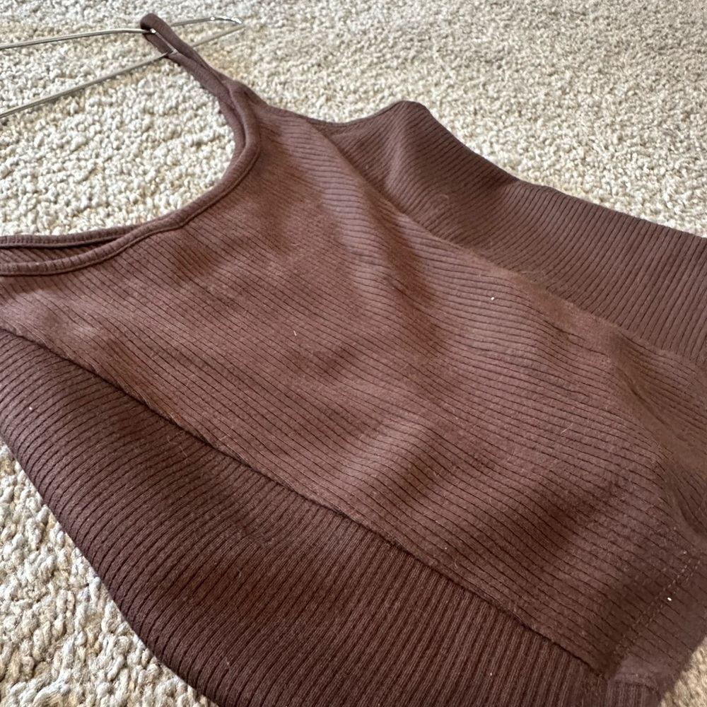 BDG Dark Brown Ribbed Camisole